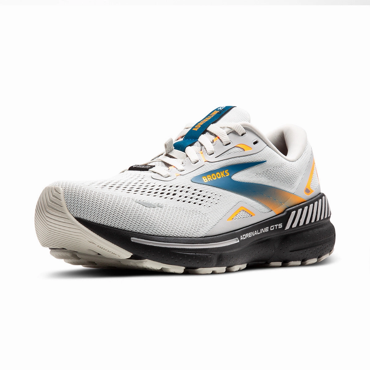 Brooks Adrenaline Gts 23 Gtx Mens | Oyster Mushroom/Orange/Blue MustHave Clearance