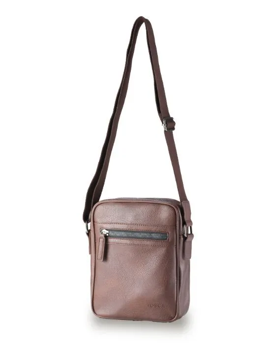 Tosca - Vg016 Vegan Leather Shoulder Side Bag - Chocolate Grab Todays Deal