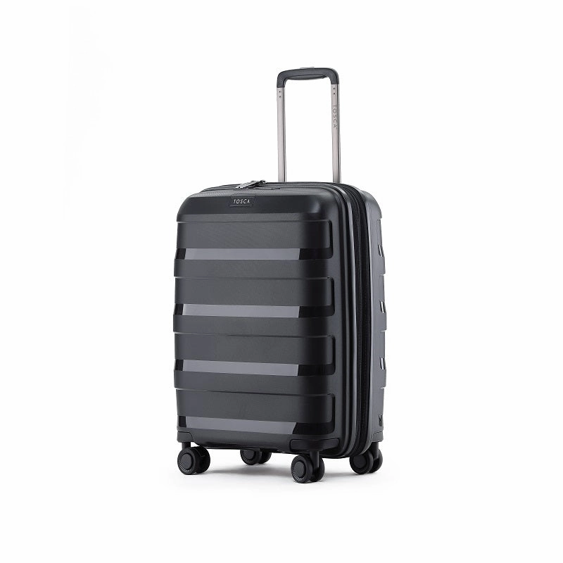 Today Only Hot Pick Tosca - Comet 20In Small 4 Wheel Hard Suitcase - Black