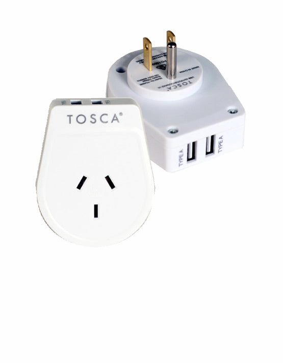 Shop the Best Deals Tosca - Tca040 Usa Double Usb Port Adaptor - White