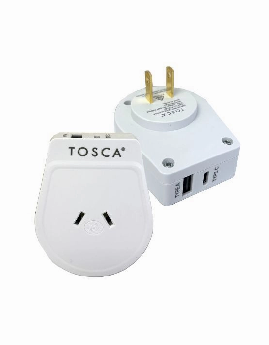 Tosca - Tca067 Japan A C Usb Travel Adaptor - White Hot Price Drop
