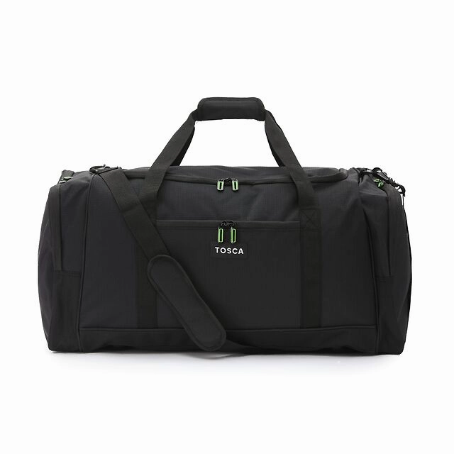 Tosca - Tca798S-A 53Cm Sports Duffle - Black/Lime MustHave Deals