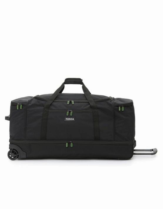 Clearance Event Alert Clearance Alert Now Tosca - Tca798Twj-A 85Cm Wheeled Split Compartment Duffle - Black/Grey/Lime