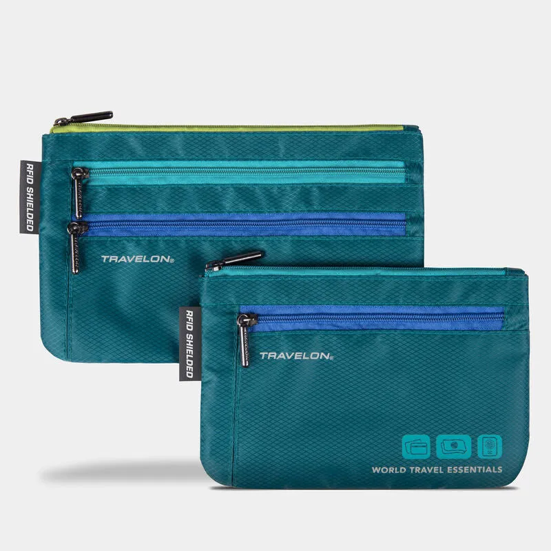 Travelon World Travel Essentials Set Of 2 Currency & Passport Organizers Save More Now Clearance Event