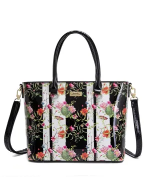 Grab Your Deal Today Serenade - Sf16-8787 Anthea Patent Leather Grip Handle Bag