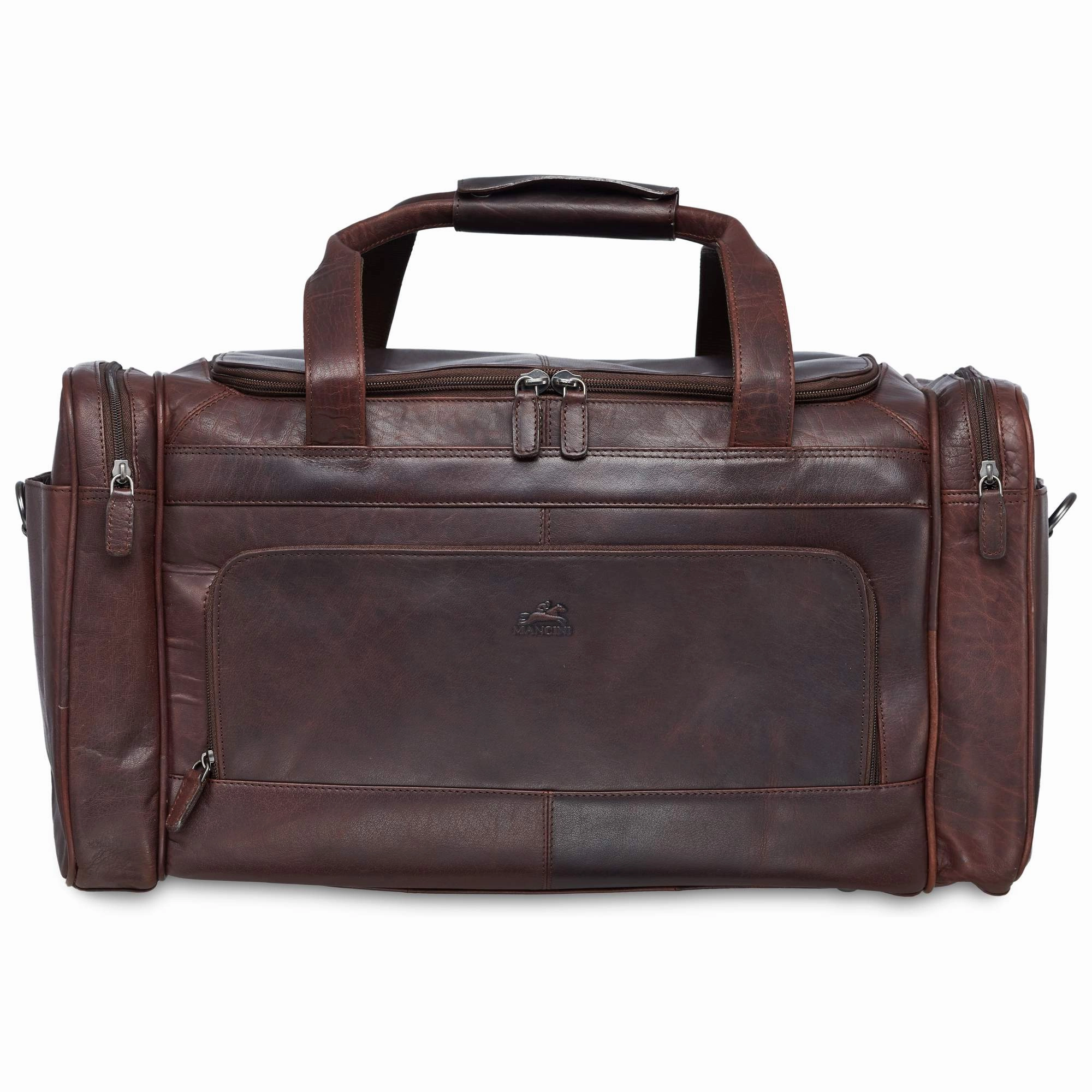 Mancini Leather Duffle Bag Weekend Sale Special Instant Deal Today