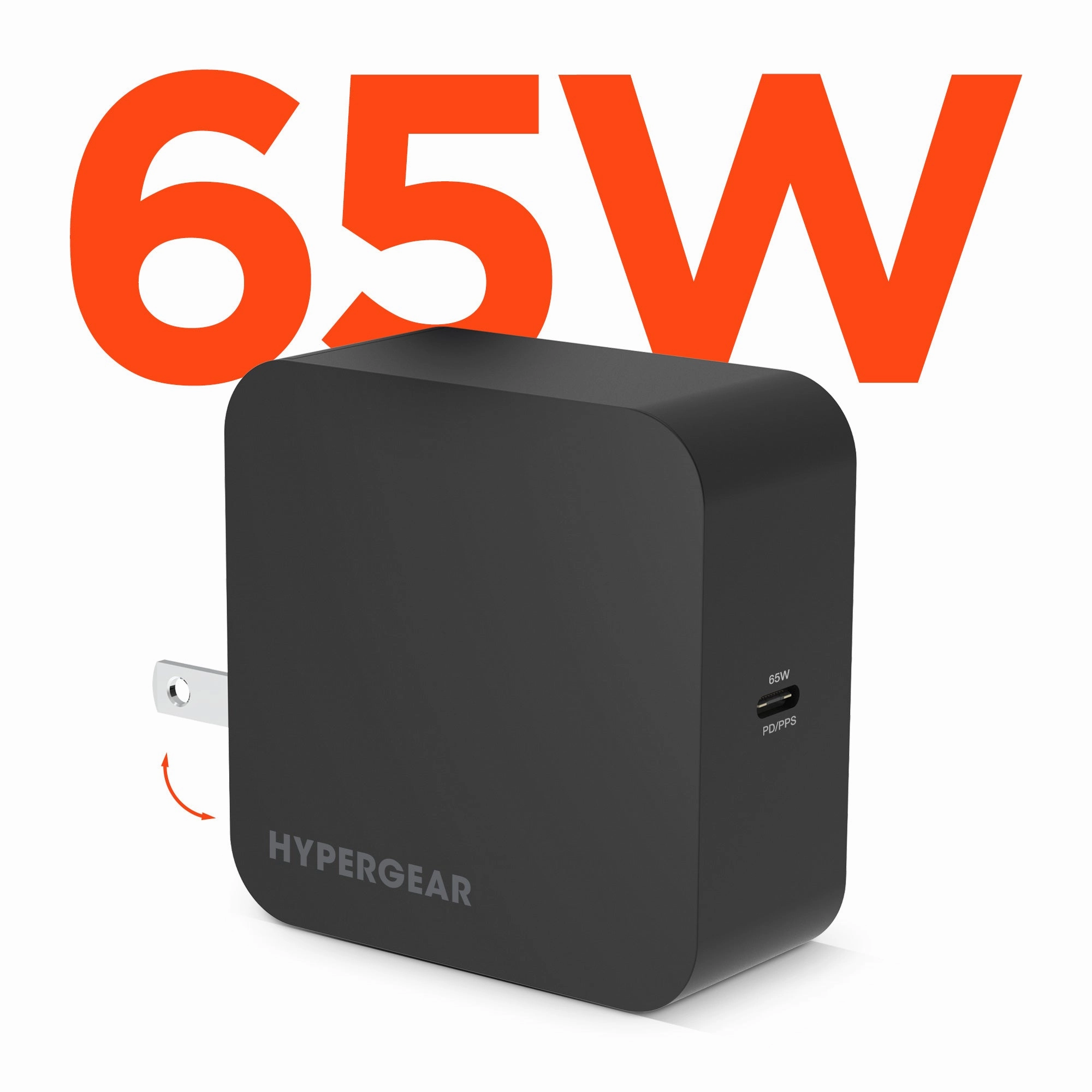 Speedboost 65W Usb-C Pd Laptop Wall Charger With Pps | Black Shop Todays Picks Hot Deal Alert