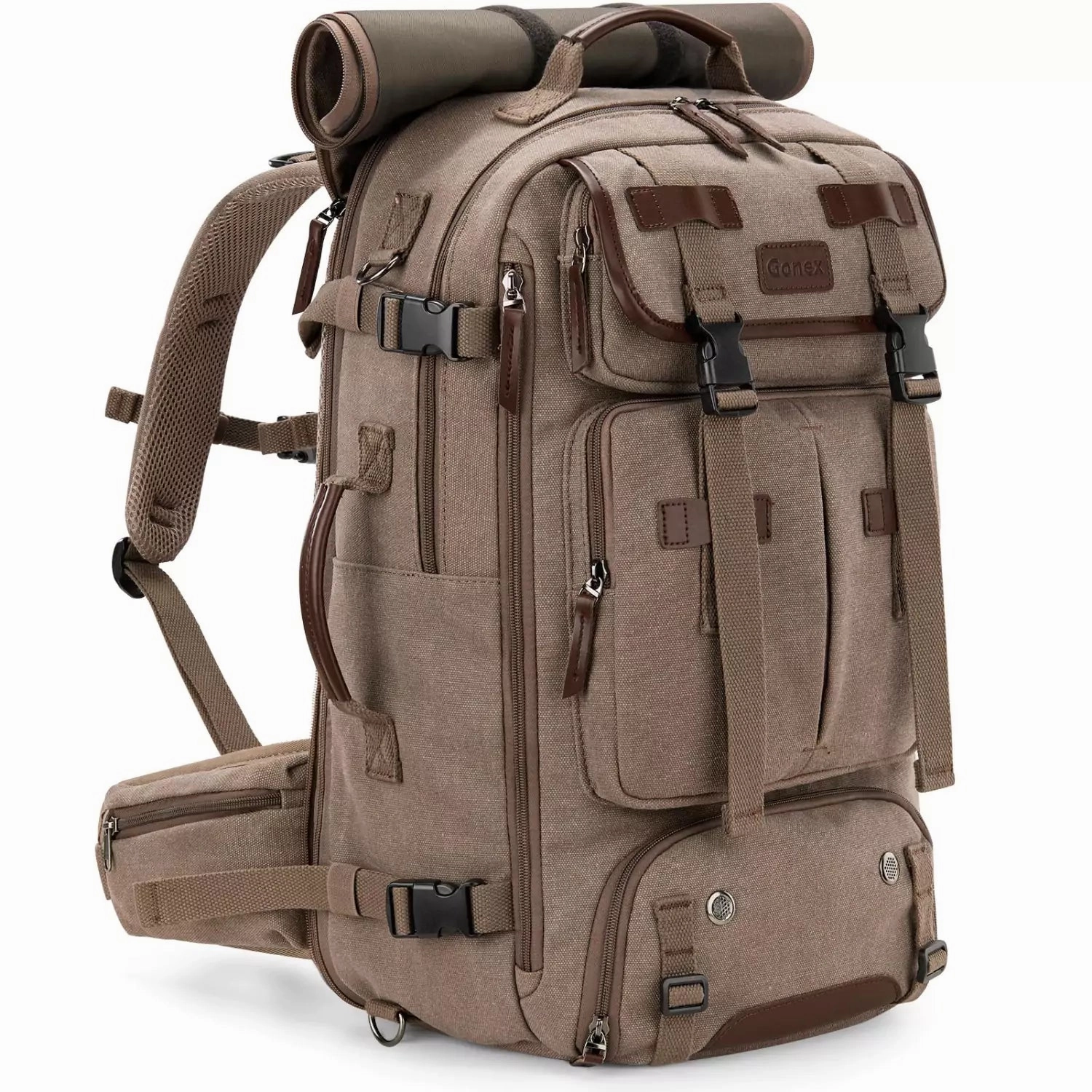 Gonex Vintage Canvas Backpack, 3 In 1 Convertible Travel Bag Today Only Special Clearance Sale