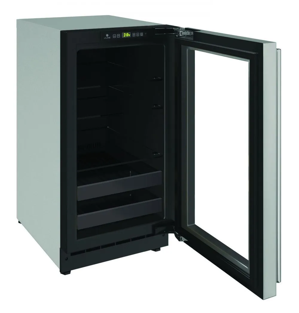 U-Line U2218BEVS00A 2218Bev 18" Beverage Center With Stainless Frame Finish And Field Reversible Door Swing (115 V/60 Hz Volts /60 Hz Hz)