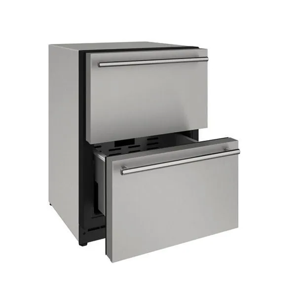 U-Line U2224DWRS00A 2224Dwr 24" Refrigerator Drawers With Stainless Solid Finish (115 V/60 Hz Volts /60 Hz Hz)