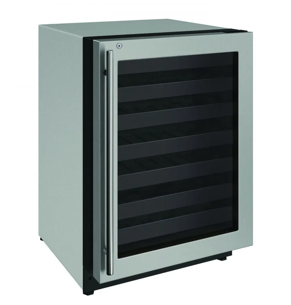 U-Line U2224WCS13A 2224Wc 24" Wine Refrigerator With Stainless Frame Finish And Right-Hand Hinge Door Swing (115 V/60 Hz Volts /60 Hz Hz)