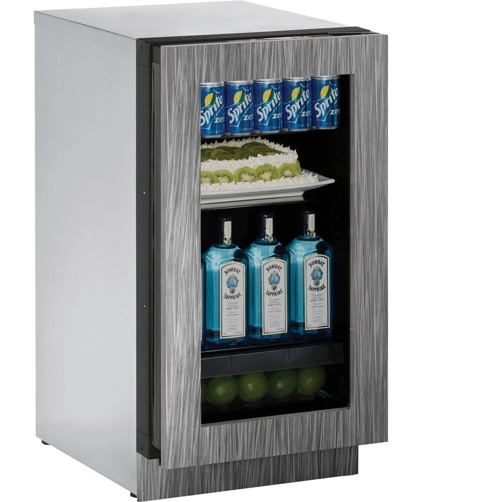 U-Line U3018RGLINT00A 3018Rgl Refrigerator 18" Rhh Glass Door