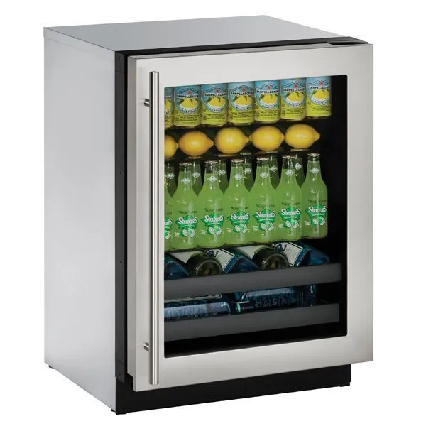 U-Line U3024BEVS00B 3024Bev 24" Beverage Center With Stainless Frame Finish And Field Reversible Door Swing (115 V/60 Hz Volts /60 Hz Hz)