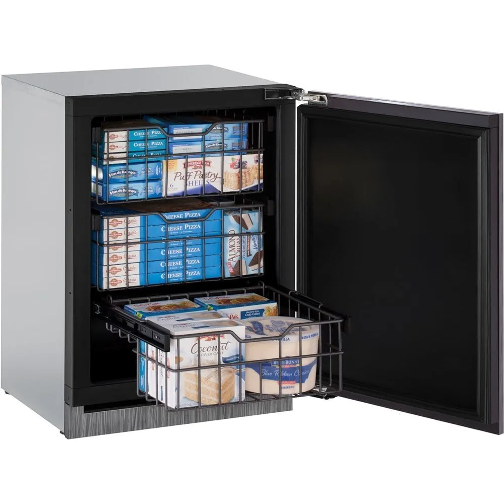 U-Line U3024FZRINT00A 24" 3000 Series Integrated Freezer, Right Hand Door
