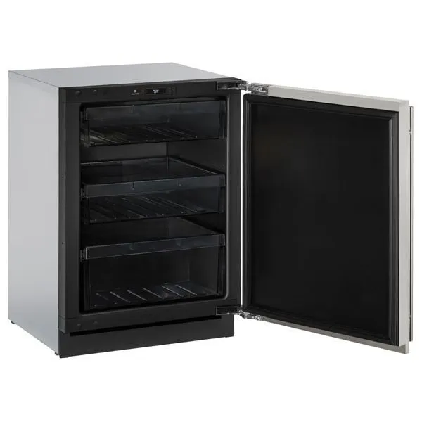 U-Line U3024RS00B 3024R 24" Refrigerator With Stainless Solid Finish And Field Reversible Door Swing (115 V/60 Hz Volts /60 Hz Hz)