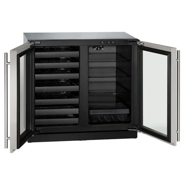 U-Line U3036BVWCS00B 3036Bvwc 36" Beverage Center With Stainless Frame Finish (115 V/60 Hz Volts /60 Hz Hz)