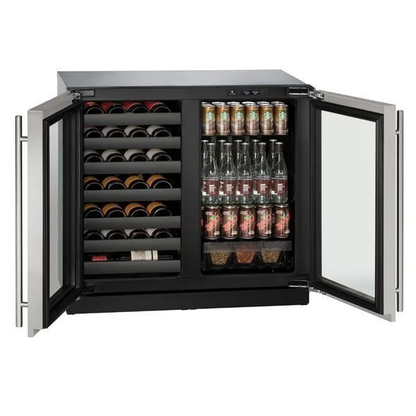 U-Line U3036BVWCS00B 3036Bvwc 36" Beverage Center With Stainless Frame Finish (115 V/60 Hz Volts /60 Hz Hz)