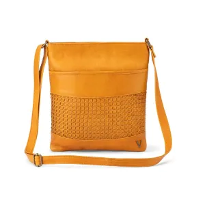 Hot Offer Inside Verona - Vcb-0010 Crossbody Leather Sidebag - Tan