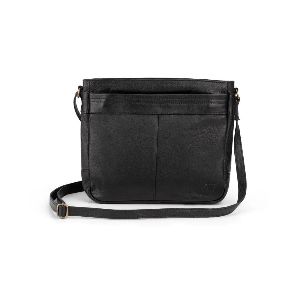 Online Exclusive Deal Dont Miss Big Savings Verona - Vcb-01 Square Leather Shoulder Bag - Black