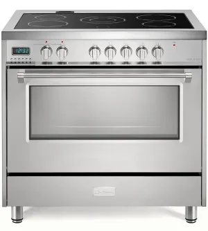 Verona VDFSEE365SS Stainless Steel 36" Designer Electric Glass Top Range - Designer Series