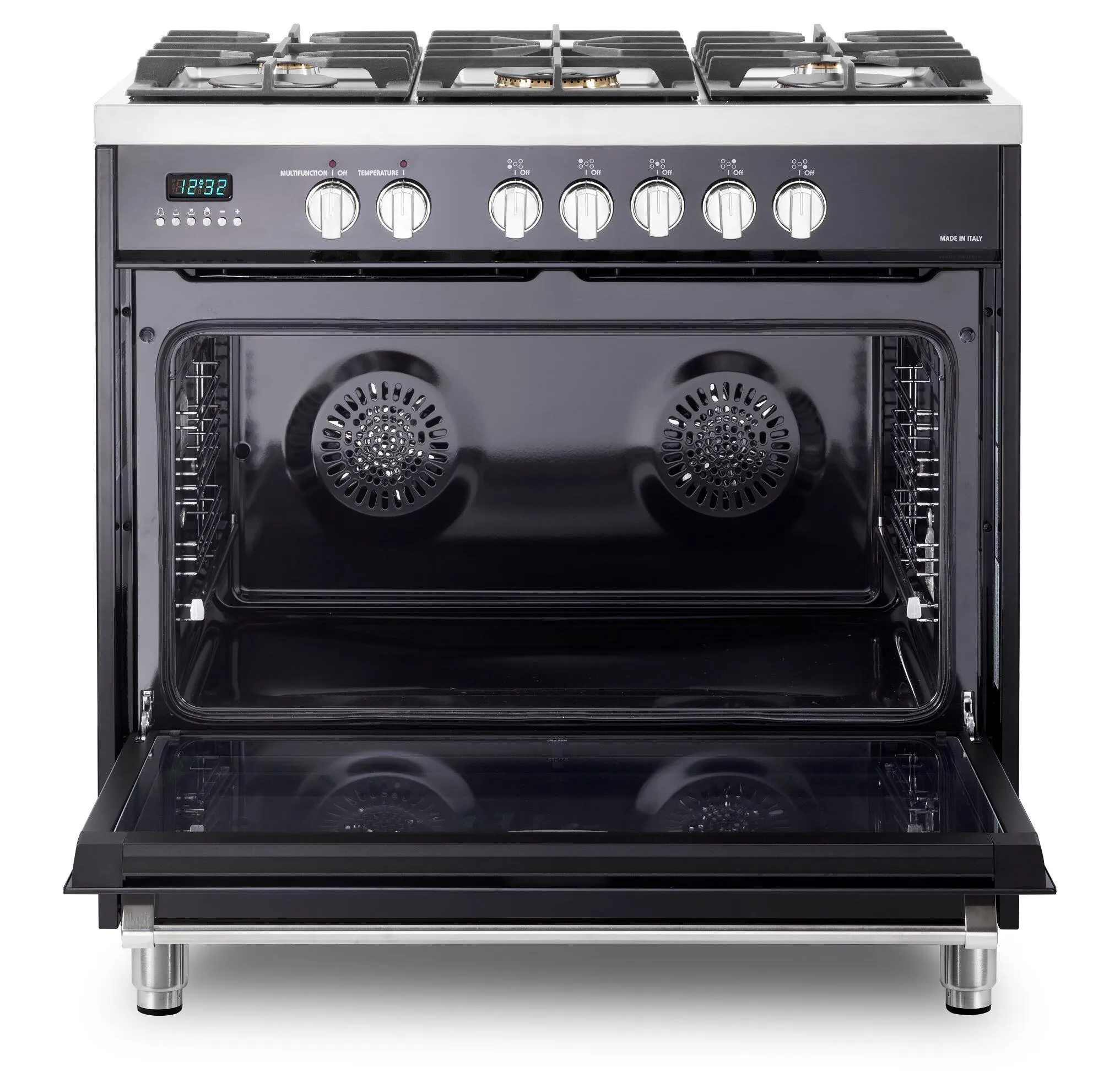 Verona VDFSGE365GB Gloss Black 36" Dual Fuel - Designer Series