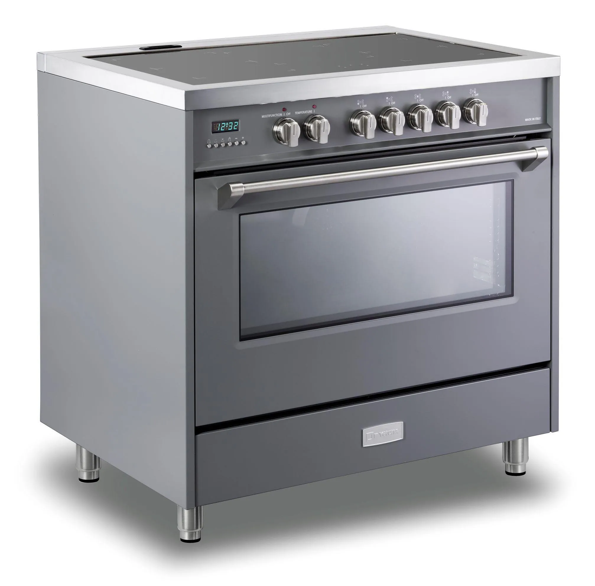 Verona VDFSIE365SG Slate Gray 36" Designer Induction Range