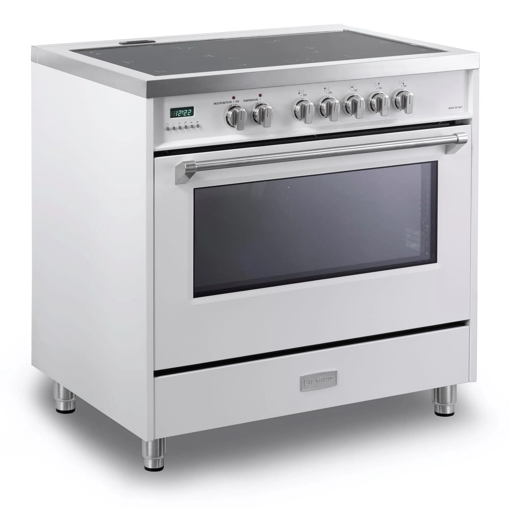 Verona VDFSIE365W Designer 36" Induction Single Oven Range - White