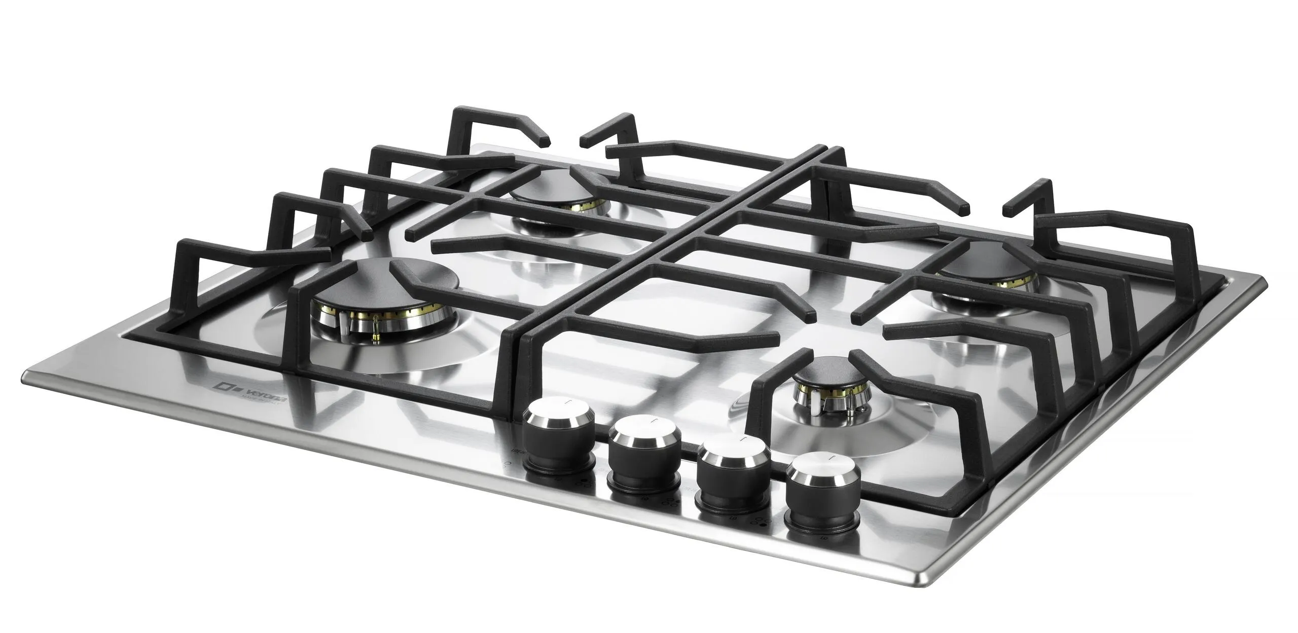 Verona VDGCT424FSS Verona 24" Designer Gas Cooktop-Brass Burners Ss