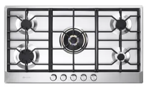 Verona VDGCT536FSS Verona 36" Designer Gas Cooktop-Brass Burners Ss