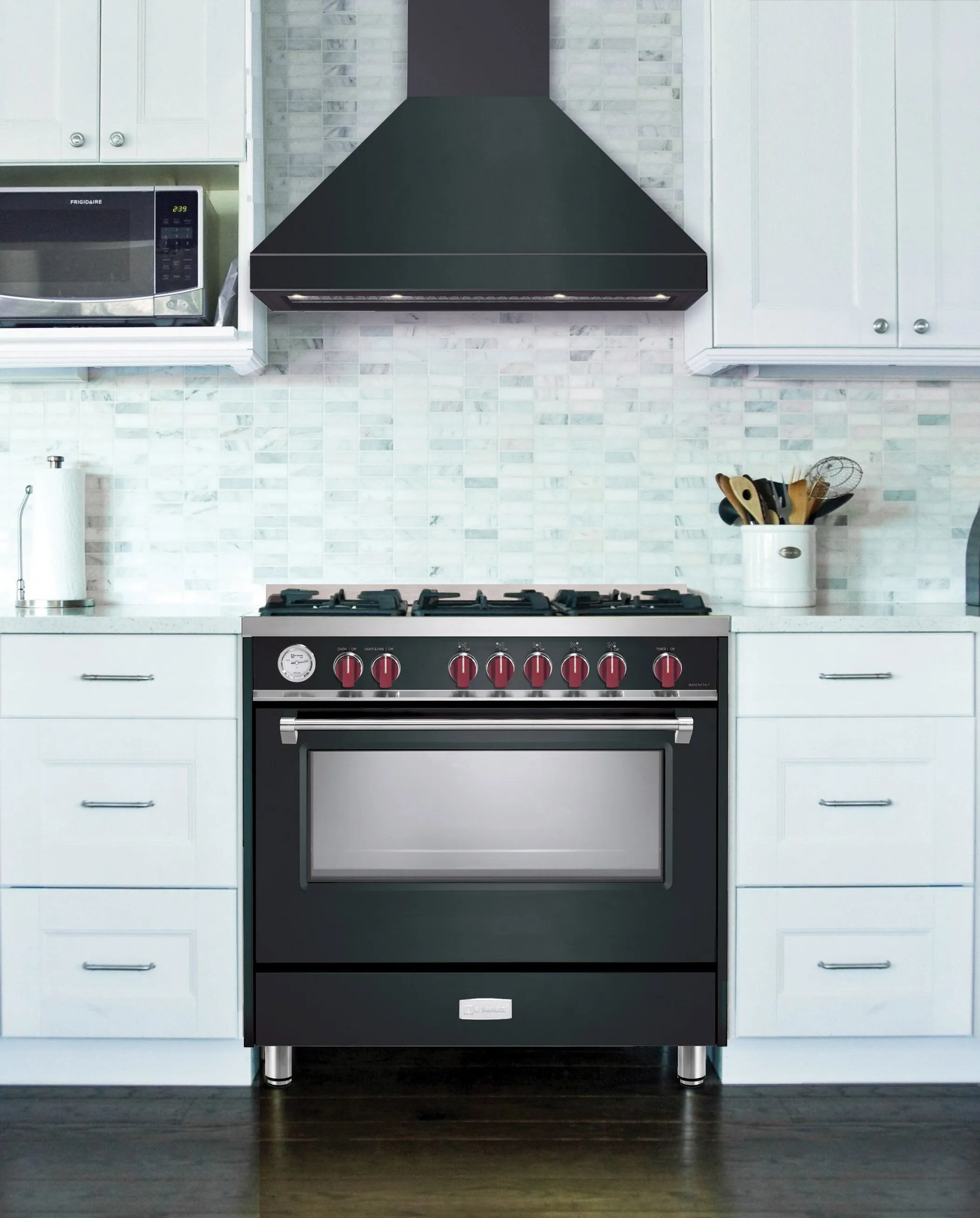 Verona VECHW36GE 36" Designer Chimney Wall Hood- 600 Cfm - 4 Speeds