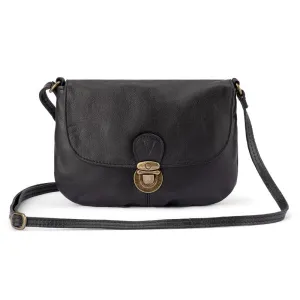 Limited Stock Deals Verona - Vhb-04 Micro Leather Flap Handbag - Black