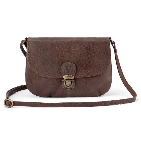 Limited Time Hot Deal Special Offer Inside Verona - Vhb-04 Micro Leather Flap Handbag - Mocca