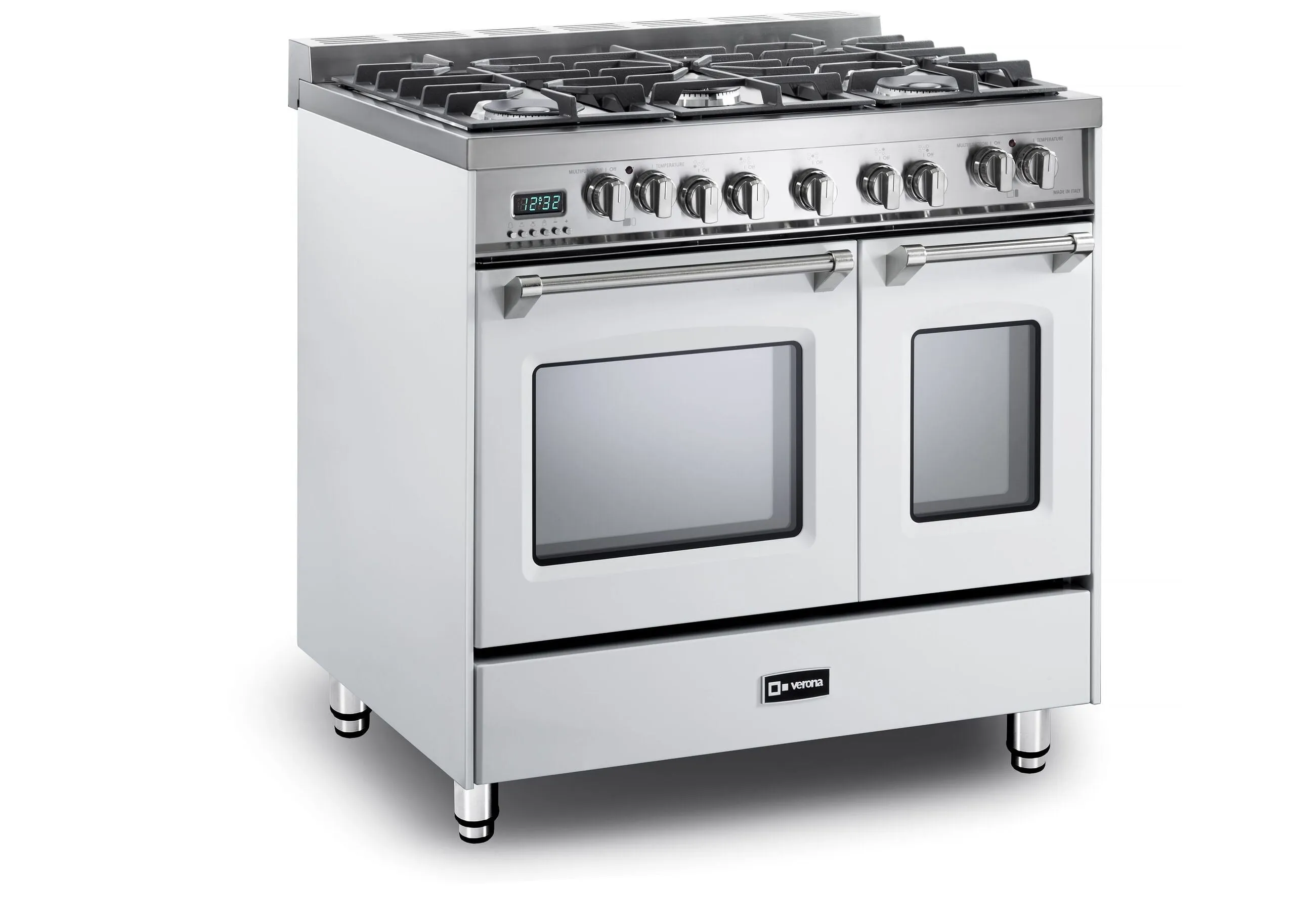 Verona VPFSGE365W White 36" Dual Fuel Single Oven Range - Prestige Series