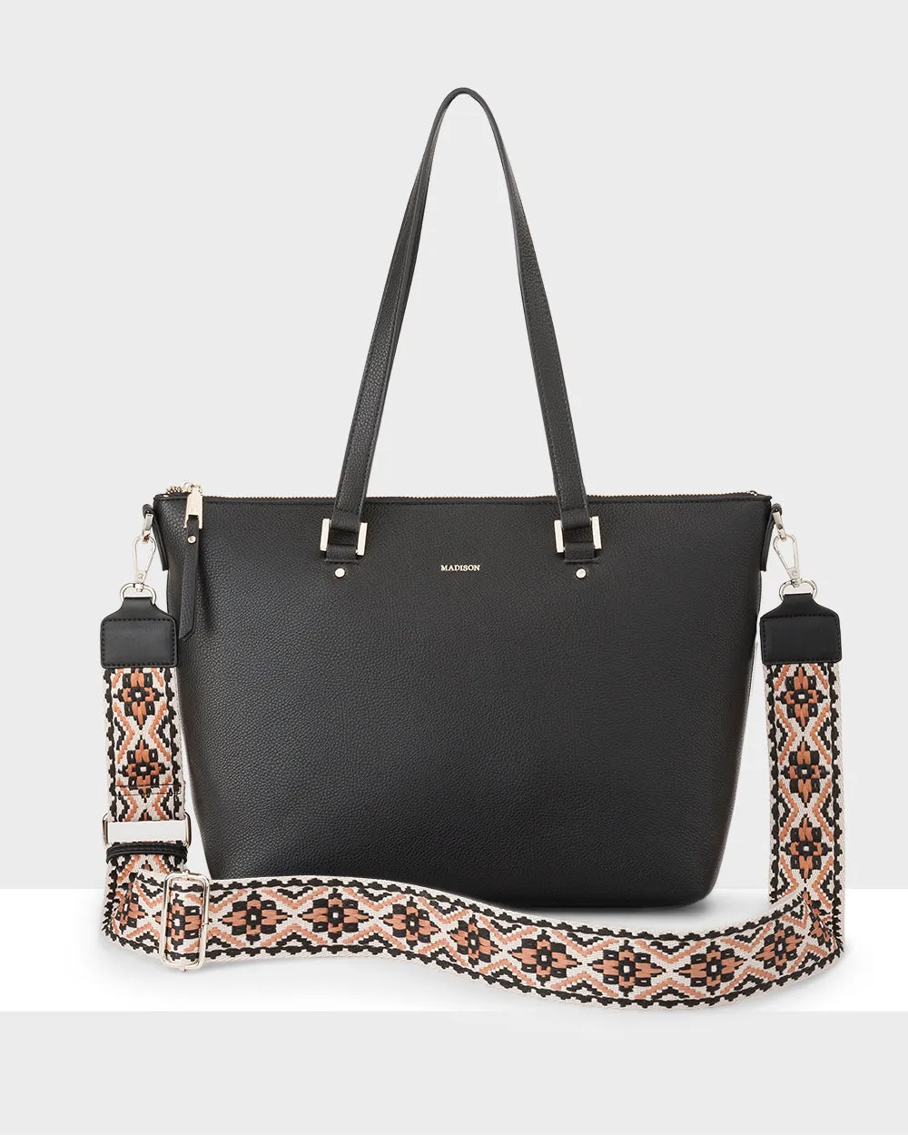 Vivian Medium Zip Top Tote With Aztec Strap Big Sale Today Perfect Gift Sale