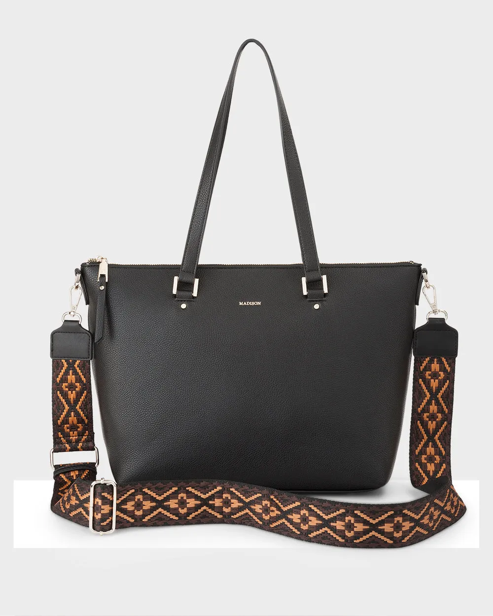 Vivian Medium Zip Top Tote With Aztec Strap Dont Miss This Steal Shop the Best Deals