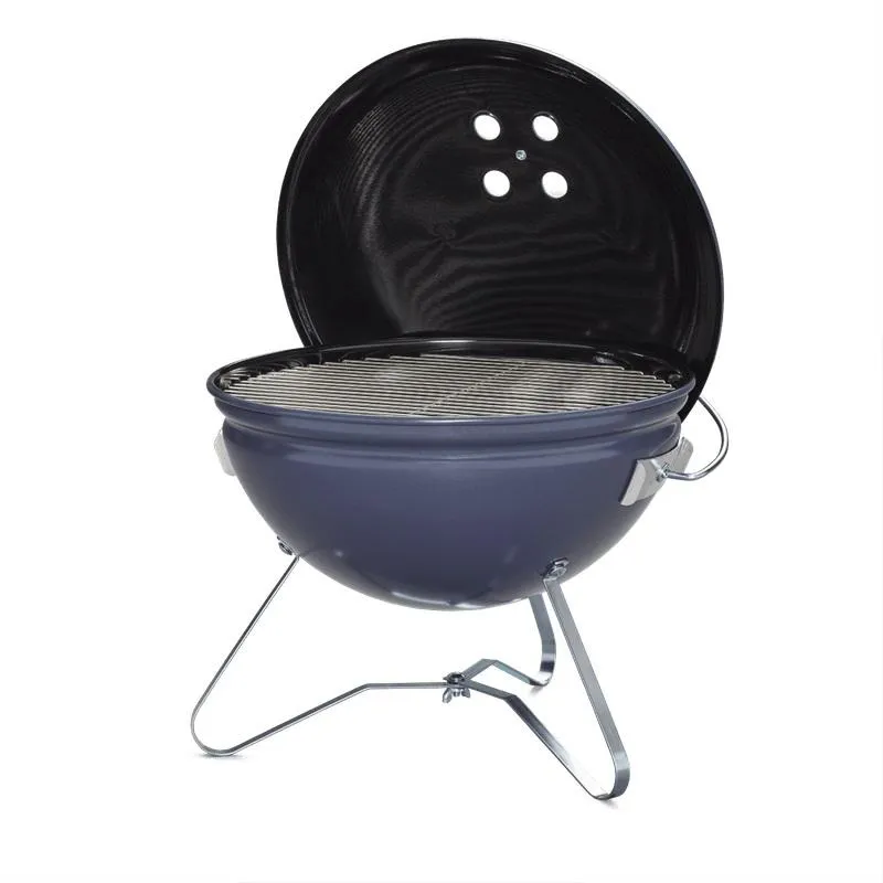 Weber 1126801 Smokey Joe Premium Charcoal Grill 14" - Slate Blue