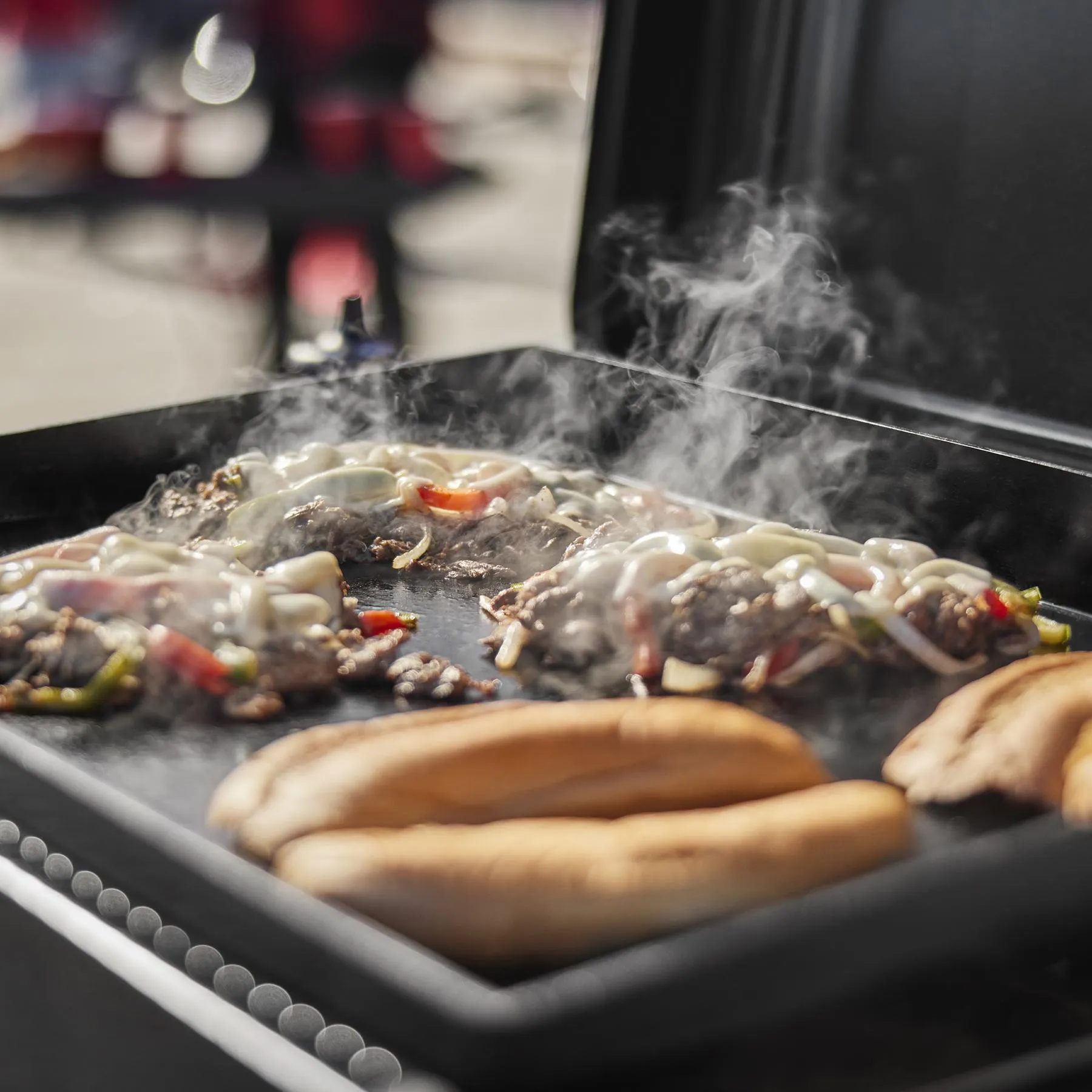 Weber 1500532 Slate 22 Rust-Resistant Tabletop Griddle - Black