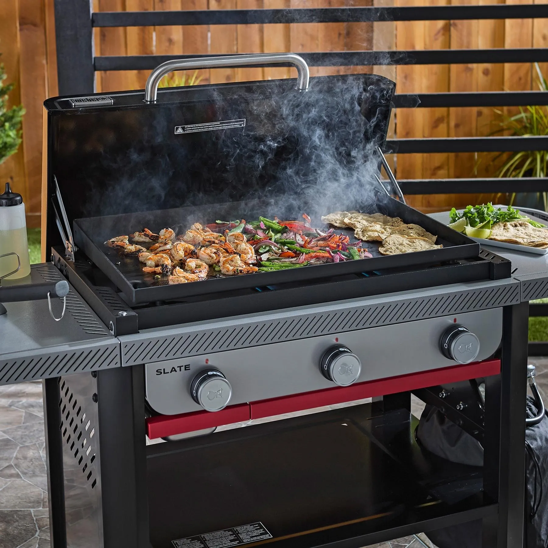 Weber 1501345 Slate 28" Rust-Resistant Griddle - Black