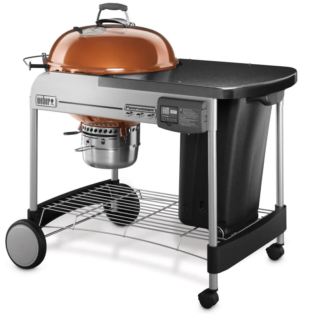 Weber 15502001 Performer Deluxe Charcoal Grill - 22 Inch Copper