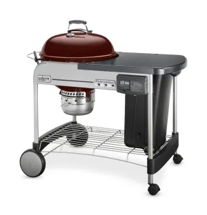 Weber 15503001 Performer Deluxe Charcoal Grill - 22 Inch Crimson