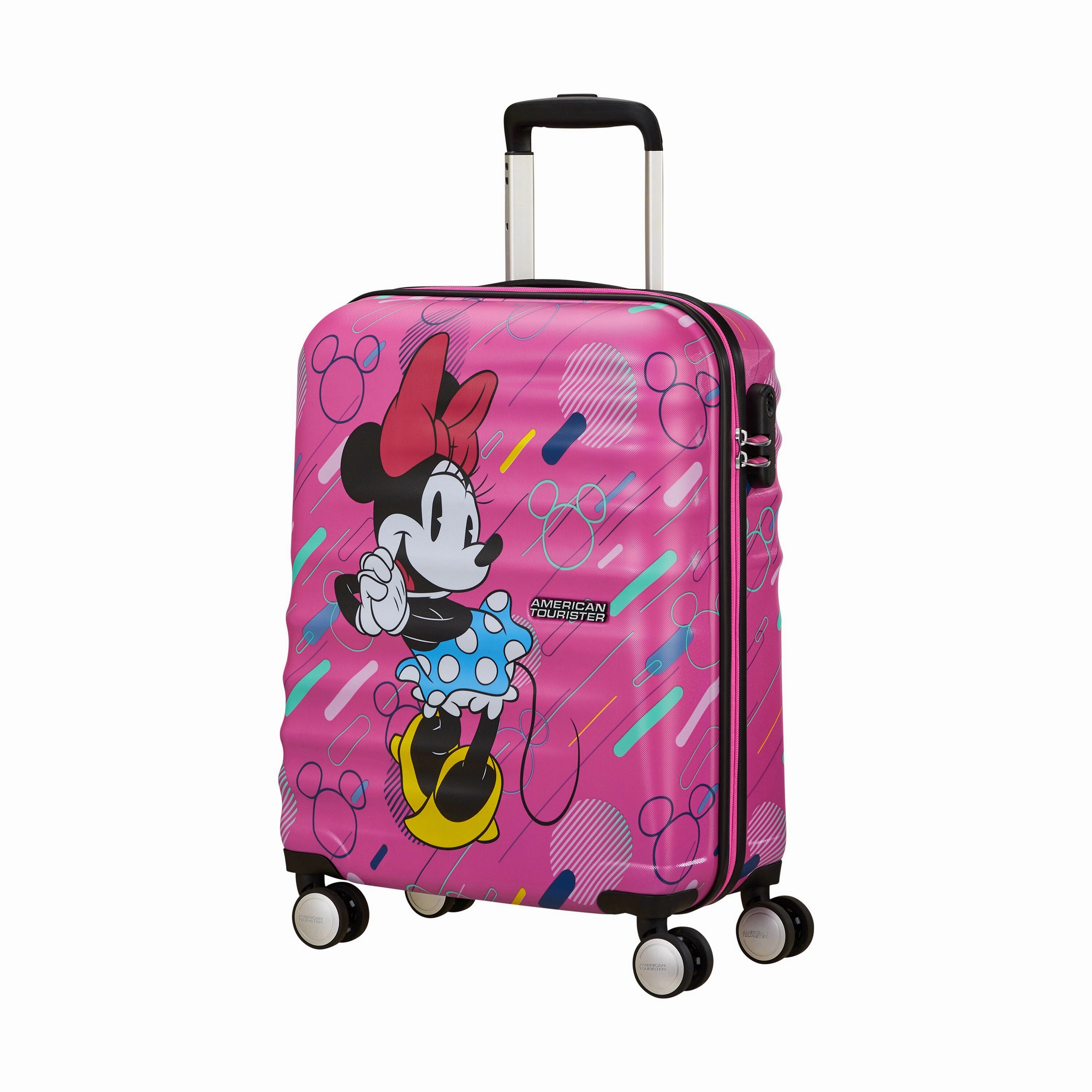 Shop the Savings Now American Tourister Disney Wavebreaker Spinner Carry-On
