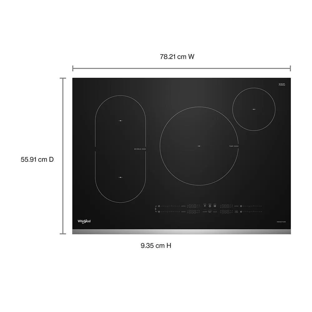 Whirlpool WCIT7030SS 30" Intelligent Induction Cooktop With Temp Cook&#8482; Technology