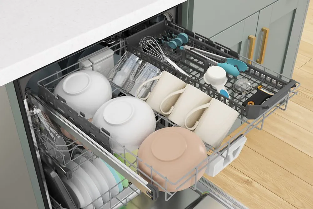 Whirlpool WDTA80SAKZ Fingerprint Resistant Quiet Dishwasher With 3Rd Rack & Large Capacity