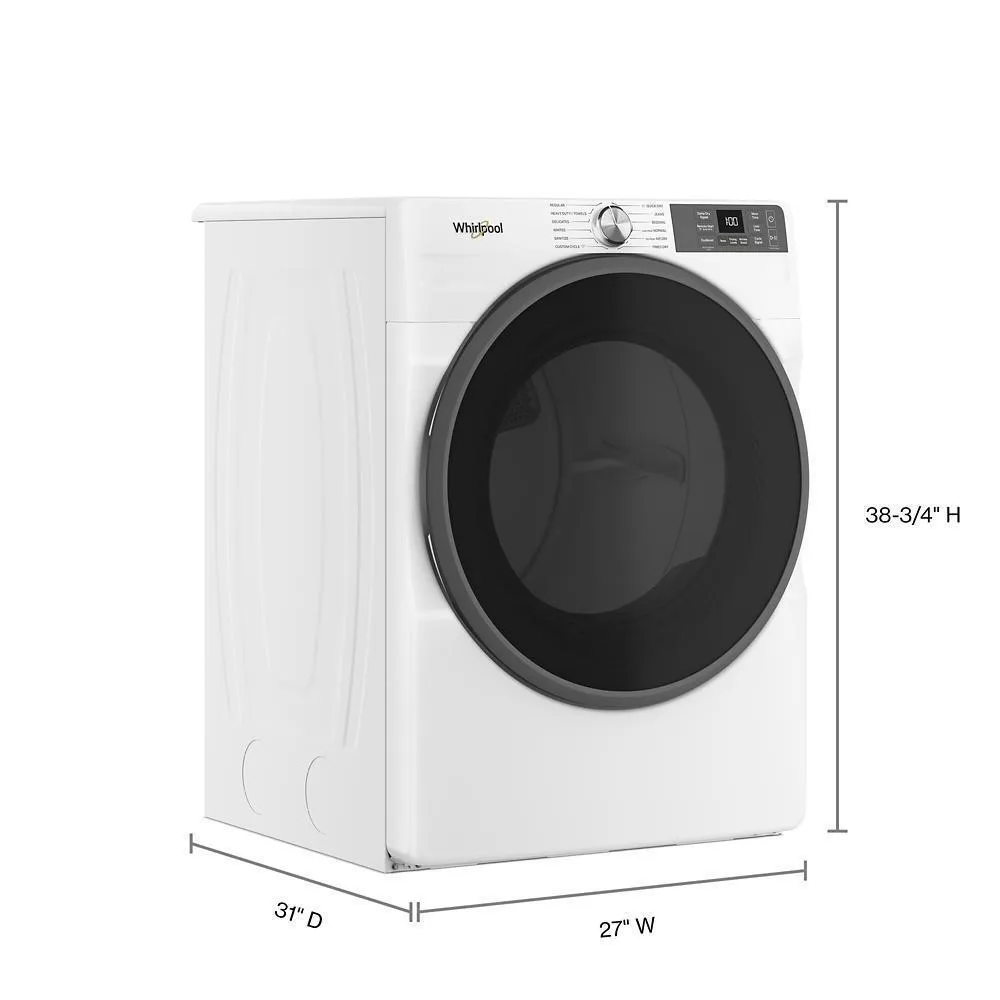 Whirlpool WED5720RW 7.4 Cu. Ft. Smart Front Load Energy Star Electric Dryer With Wrinkle Shield&#8482; Option