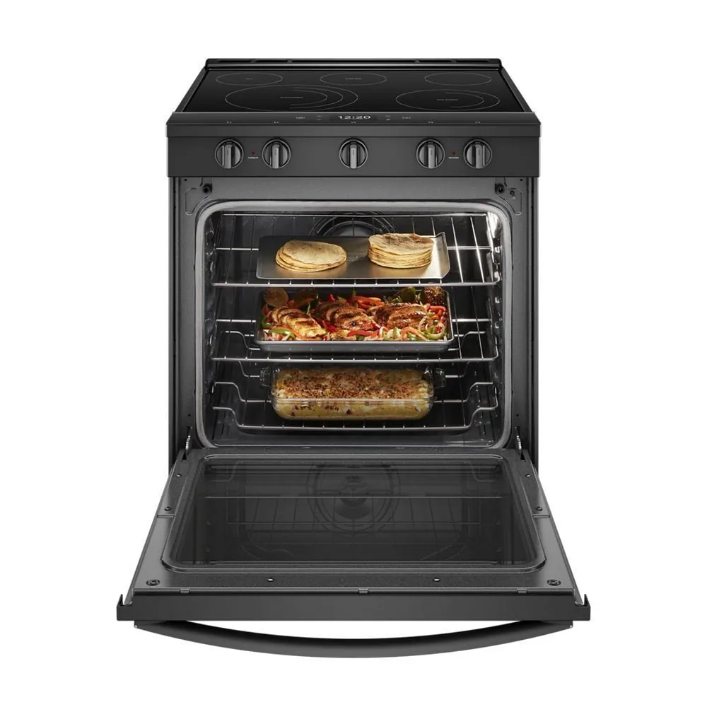 Whirlpool WEE750H0HB 6.4 Cu. Ft. Smart Slide-In Electric Range With Scan-To-Cook Technology