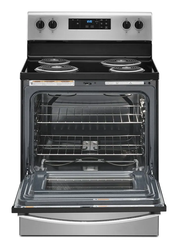 Whirlpool WFC150M0JS 4.8 Cu. Ft. Whirlpool Electric Range With Keep Warm Setting