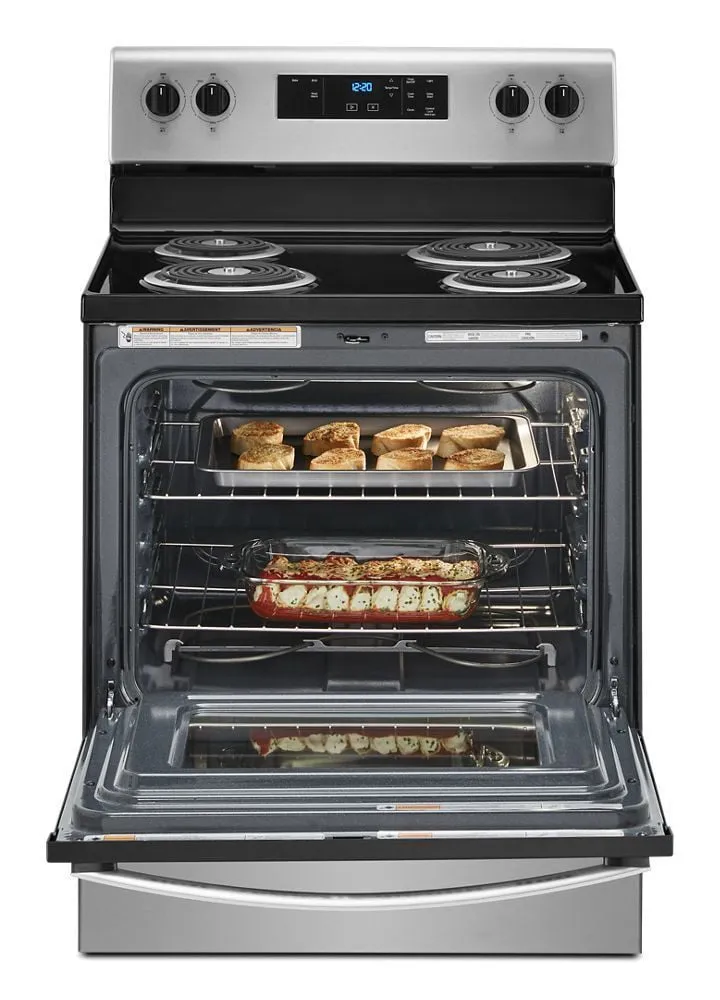 Whirlpool WFC150M0JS 4.8 Cu. Ft. Whirlpool Electric Range With Keep Warm Setting