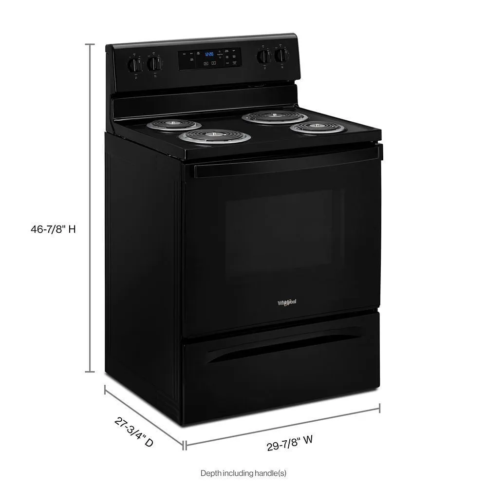 Whirlpool WFC315S0JB 4.8 Cu. Ft. Whirlpool Electric Range With Keep Warm Setting