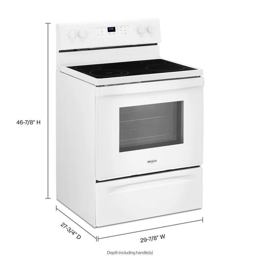 Whirlpool WFE515S0JW 5.3 Cu. Ft. Whirlpool Electric Range With Frozen Bake Technology