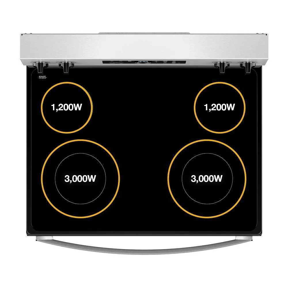 Whirlpool WFES3030RS 30-Inch Electric Range With No Preheat Mode